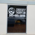 Die cut vinyl window graphics