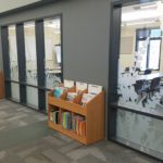 Frosted vinyl conference room interior signage