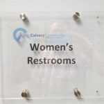 Stand off interior signage