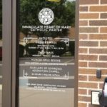 Die cut vinyl window graphics